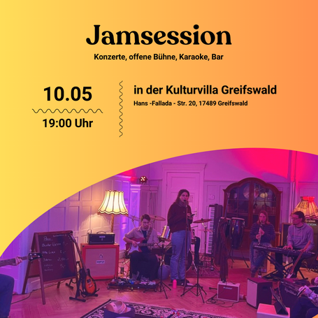 Jamsession in der Kulturvilla Greifswald – Musik, Vibes & Gemeinschaft! 