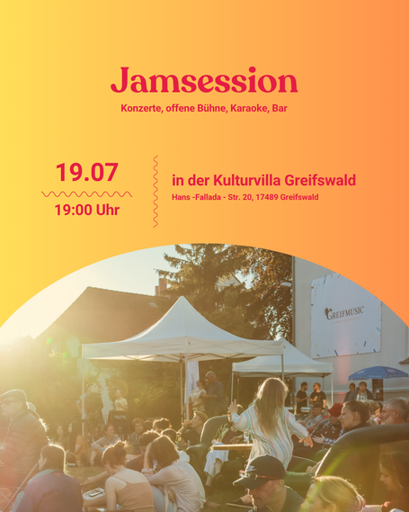 Jamsession in der Kulturvilla Greifswald – Musik, Vibes & Gemeinschaft! 