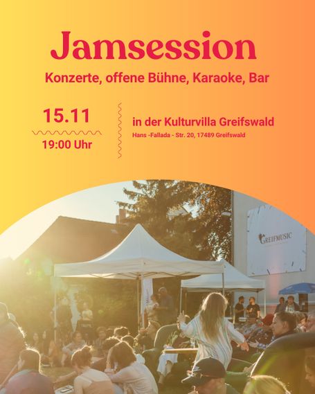 Jamsession in der Kulturvilla Greifswald – Musik, Vibes & Gemeinschaft! 